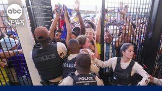 Copa America final faces overcrowding and late start ahead of ArgentinaColombia match [upl. by Iclehc670]