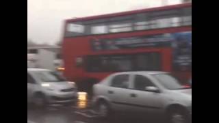 Oldham tram accident with a car [upl. by Skcirdnek20]