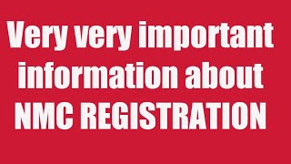 Very very important information about nmc RegistrationRens vlogs [upl. by Esmaria]