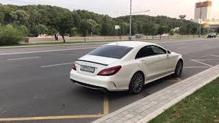 Mercedes Cls 400 exhaust выхлоп [upl. by Sllew]