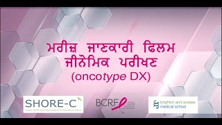 Understanding your Oncotype DX test result A short patient information film Punjabi [upl. by Undine955]