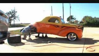 1941 Pro Street Willys CoupeInstalling The Budnik Wheels Part 1 [upl. by Ntisuj]