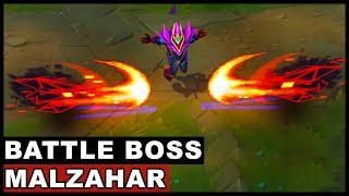 Battle Boss Malzahar Skin Spotlight League of Legends [upl. by Rafaela701]