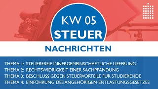 Steuernachrichten  Update 052020  Kostenlos amp schnell informiert [upl. by Brandon]