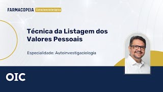 Técnica da Listagem dos Valores Pessoais [upl. by Tegdirb]