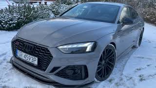 Audi RS5 Sportback 20212022  Maxton Design  splitter bumper [upl. by Enelrahc]