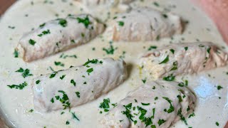 A TODOS LES ENCANTAN Pechugas de Pollo rellenas en Crema Demicorazonatucocina [upl. by Riada822]