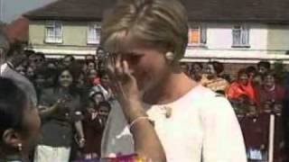 Princess Diana visiting Hindu Temple [upl. by Atat]