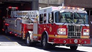 Philadelphia Fire Department Ladder 5 Responding [upl. by Merkley]