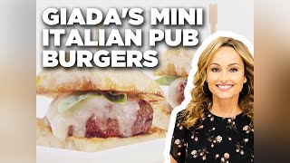 Giada De Laurentiis Mini Italian Pub Burgers  Giada At Home  Food Network [upl. by Dlnaod]