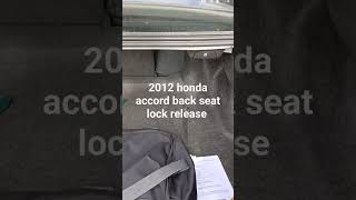 Unveiling the Hidden Feature Folding the Honda Accord Back Seat [upl. by Neeuq]