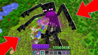 Minecraft GIANT ENDERMAN TITAN VS 1000000 NOOB VILLAGERS BATTLE How to Play my craft [upl. by Sliwa]