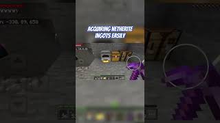 Minecraft Netherite Ingots no cheats no creative mode just need time and resources [upl. by Hephzibah]