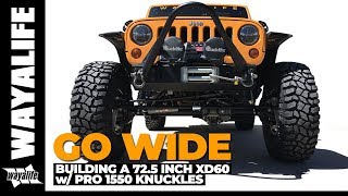 Jeep Wrangler Front Axle Dynatrac XD60 725” with PRO 1550 Steering Knuckles  HOW ITS MADE [upl. by Etteiluj21]