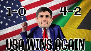 Pulisic DANCING like DONALD 🇺🇸USMNT vs 🇯🇲Reggae Boyz twoleg reaction 52 Agg [upl. by Nnyleuqaj967]