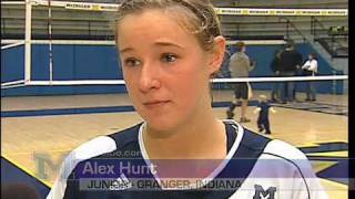 Michigan Volleyball Player Alex Hunt [upl. by Ihcehcu]