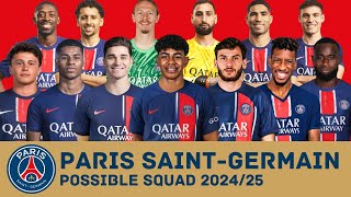 PARIS SAINTGERMAIN Possible Squad 202425 With Current Transfer Rumours  Ft Yamal kvaratskhelia [upl. by Tjader546]