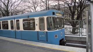 MVG UBahn Züge im UBahnhof Studentenstadt [upl. by Fredi]