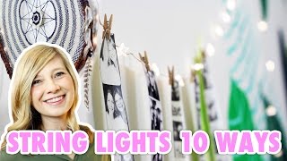 10 Ways to Decorate with String Lights  HGTV Handmade [upl. by Evets]