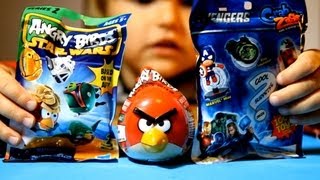 Angry Birds Star Wars  Marvel Avengers  Angry Birds Surprise Egg​​​ [upl. by Narod]