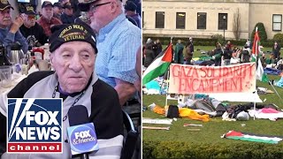 Vets disgusted by flag burning at antiIsrael protests I didnt fight for this [upl. by Carnahan]