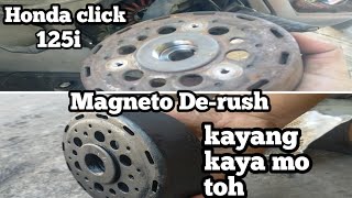 magneto cleaning honda click 125i [upl. by Aratehs]