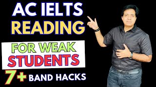 Academic IELTS Reading For Weak Students  7 Band Hacks By Asad Yaqub [upl. by Nithsa]