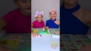 Big Sister vs Little Sister The Blind Drawing Challenge 👩‍🎨👧 [upl. by Waldos]