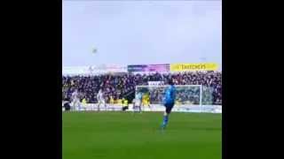 Amazing Freekick by Stephen Warnock Leeds United vs Yeovil [upl. by Nihsfa]