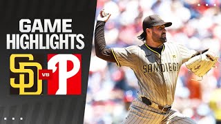 Padres vs Phillies Game Highlights 61924  MLB Highlights [upl. by Almita]