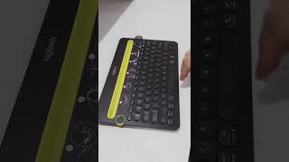 Logitech K480 MultiDevice Keyboard  Best Keyboard For iPad 9th Generation Unboxing ASMR [upl. by Wilonah]