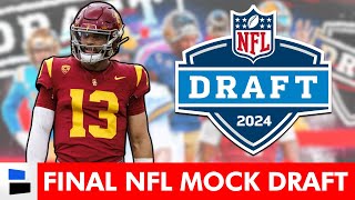 FINAL 2024 NFL Mock Draft 1st Round Projections  WITH A Trade In The Top 5 [upl. by Netsrak]