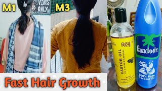 Castor Oil से बालों को 3 गुना Speed से लम्बा करें  No Dandruff No split ends Regrow Lost Hair [upl. by Nnayelhsa]