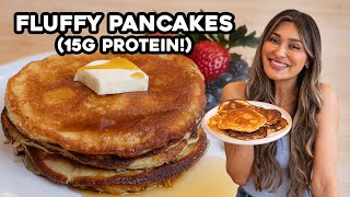 Fluffy Pancakes Just 4 Ingredients I Low Carb I Gluten Free [upl. by Selby303]