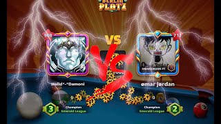 8 ball pool واجهت بطل العالم عمر جوردن بالصدفه [upl. by Lupien]