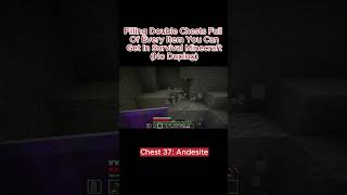 Unpopular opinion I like Andesite Diorite and Granite minecraft gaming doublechestchallenge [upl. by Alten]