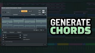 How to Generate Chord Progressions in FL Studio [upl. by Huston]