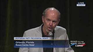 Libertarian National Convention  Libertarian Presidential Debate  CSPAN  05 28 2016 [upl. by Ailam646]