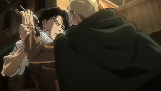 Levi VS Erwin HD  Attack on Titan OVA Shingeki no Kyojin [upl. by Hartfield957]