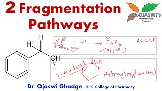 Mass Fragmentation of Phenylmethanol phenylmethanol fragmentation MassSpectrometry [upl. by Duarte]