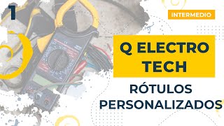 QElectroTech Intermedio  1 Rótulos personalizados [upl. by Imray751]