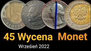 Wycena Monet Banknotów Ceny Wrzesień 2022 inflacja161 inwestycja Biznes Destrukty 45 wycena [upl. by Kcirrag680]