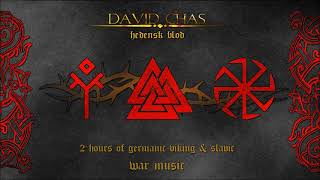 HEDENSK BLOD  2 HOURS OF VIKING SLAVIC amp GERMANIC Pagan War Music [upl. by Ahsemak253]