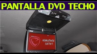 Como instalar pantalla DVD de techo en el auto proceso completo [upl. by Aloap]