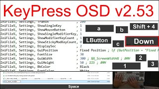 AutoHotkey show which keyboard keys are pressed key press onscreen display OSD kpOSD v253 [upl. by Selene]