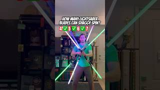 How Many Lightsabers Can Shaggy Spin lightsaber starwars [upl. by Hendrix19]