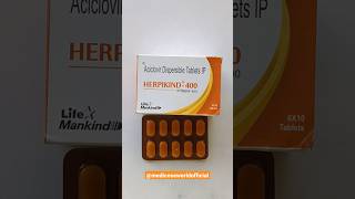 Herpikind 400 tablet  Harpies disease in hindi  करात होने पर कौनसी दवा ले harpies infection [upl. by Nnayelsel]