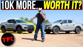 These 2 Hyundai Santa Cruz Trucks LOOK The Same But One Costs 10K More Is the XRT Worth It [upl. by Artemla]