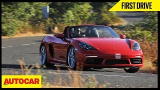 Porsche 718 Boxster  First Drive  Autocar India [upl. by Rector]