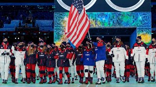 Team USA enters Winter Olympics Opening Ceremony 2022 [upl. by Aikit]